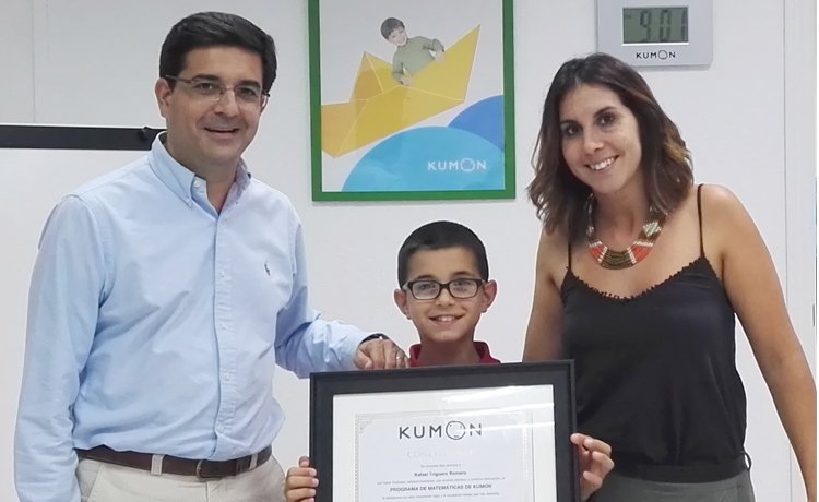 Rafael Triguero, 9 anys, el concloent més jove de Kumon España.
